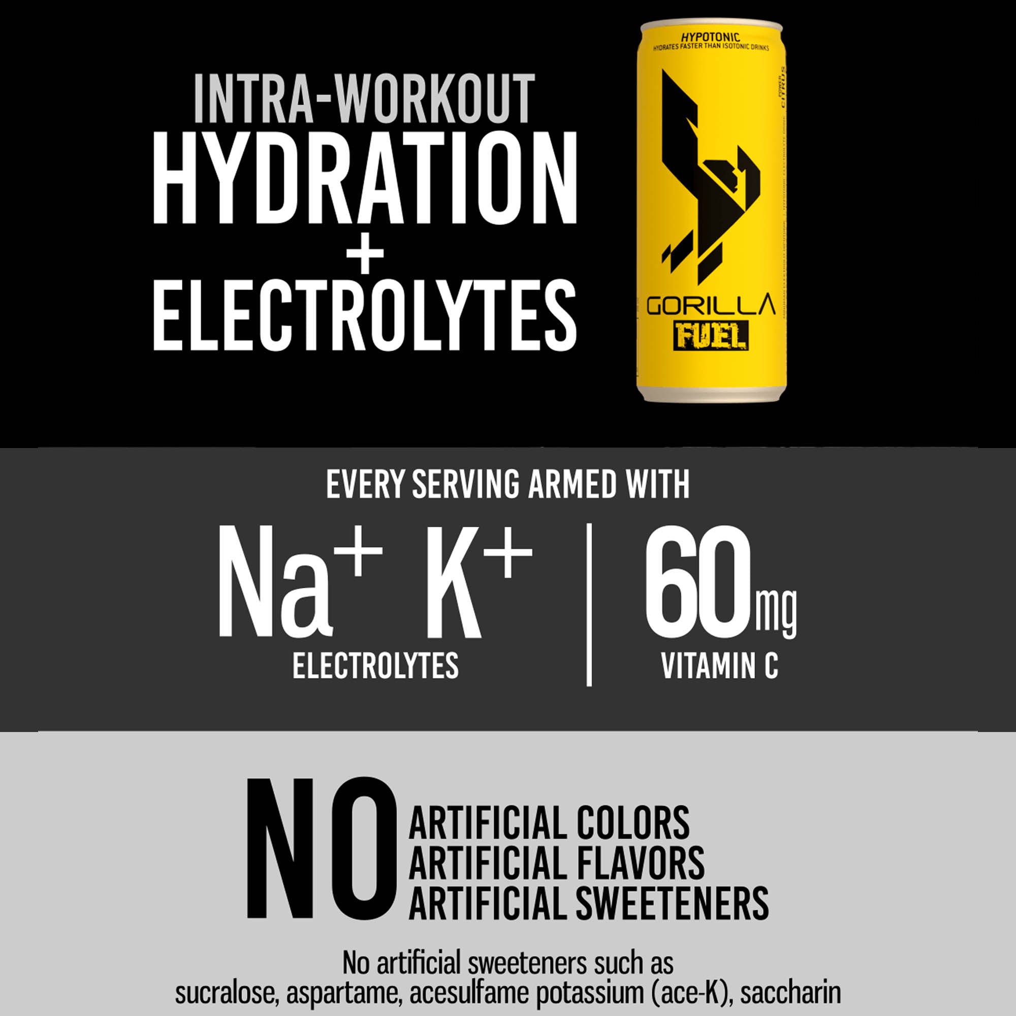GORILLA FUEL Power Citrus 325ml [Electrolytes]